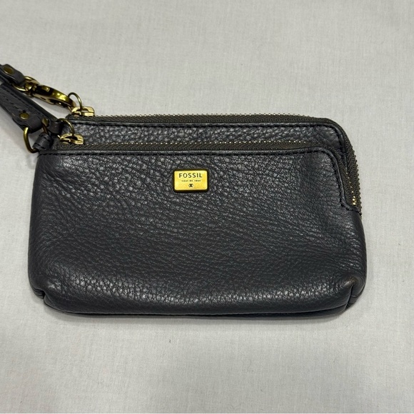 Fossil Wristlet Grey Leather - Picture 1 of 8